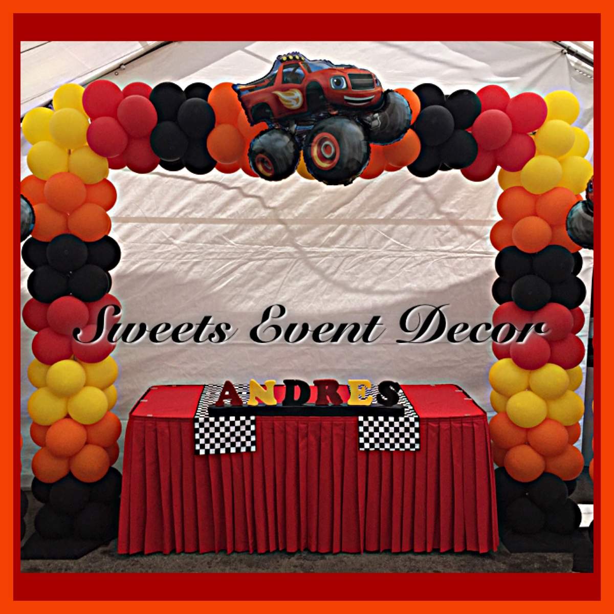 Monster Trucks Design by: Sweets Event Decor  - Blaze Monster Trucks