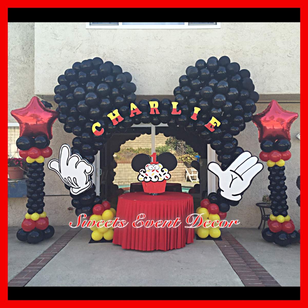 Charlie's Mickey Design by: Sweets Event Decor  - Mickey Mouse