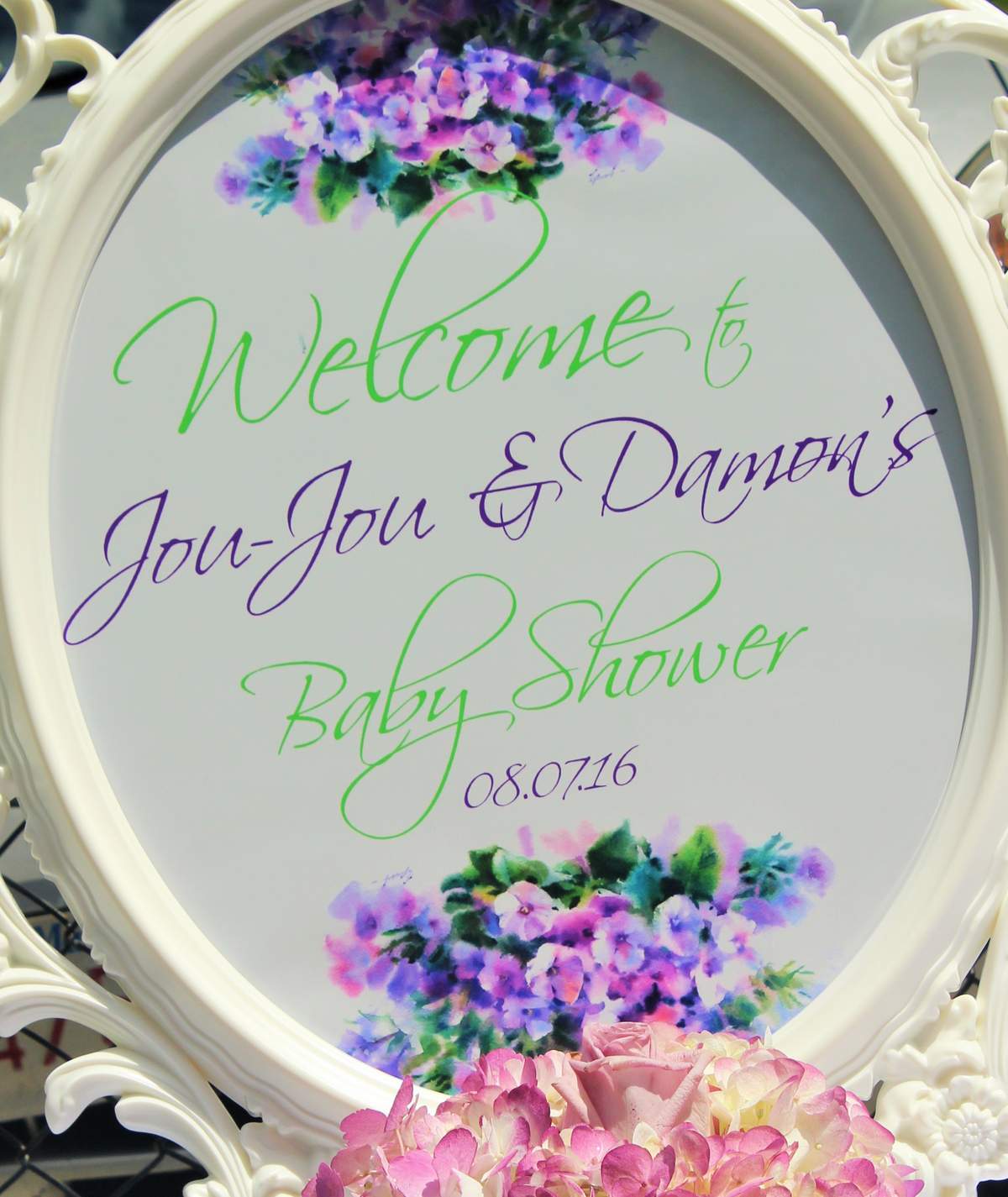 Garden Baby Shower - Purple 