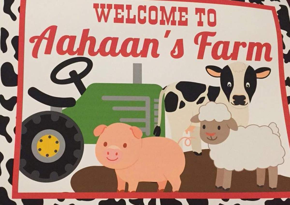 Aahaan Turns ONE- Fancy Farm Party - "Old McDonald" "Fancy Farm" "1st birthday"