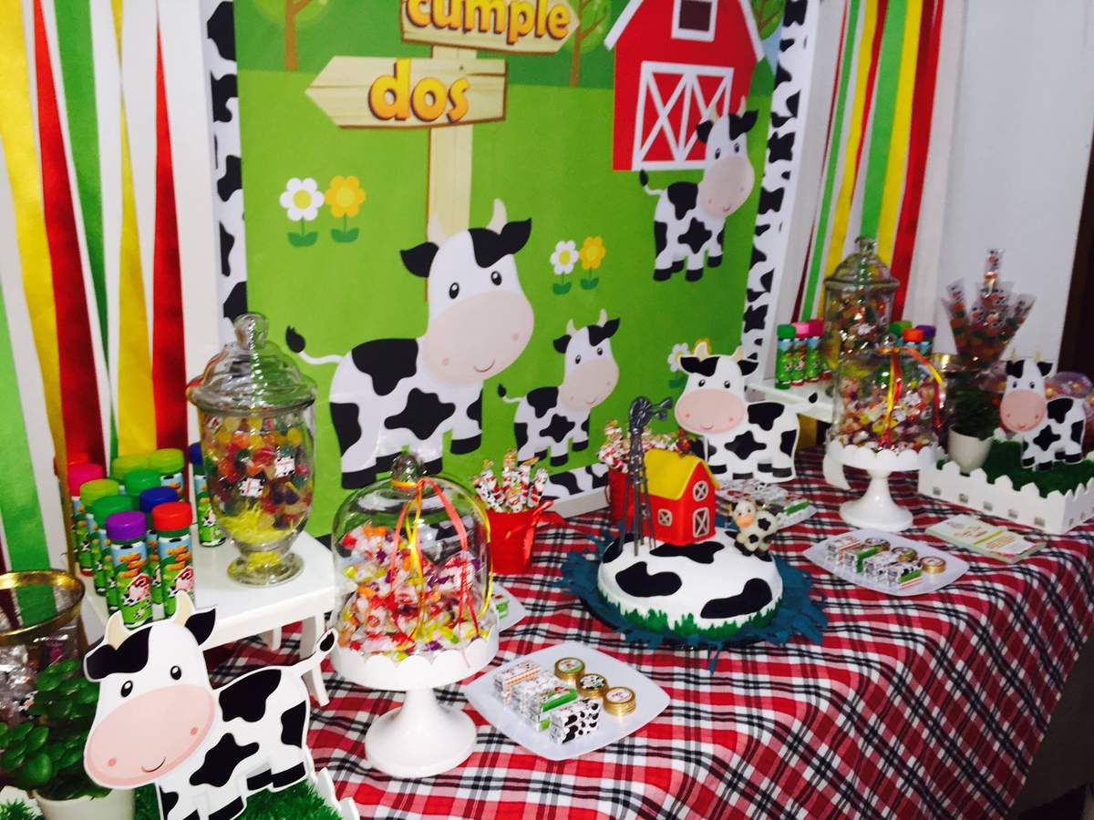 Cow Birthday Party Ideas Photo 3 Of 9 Catch My Party Image