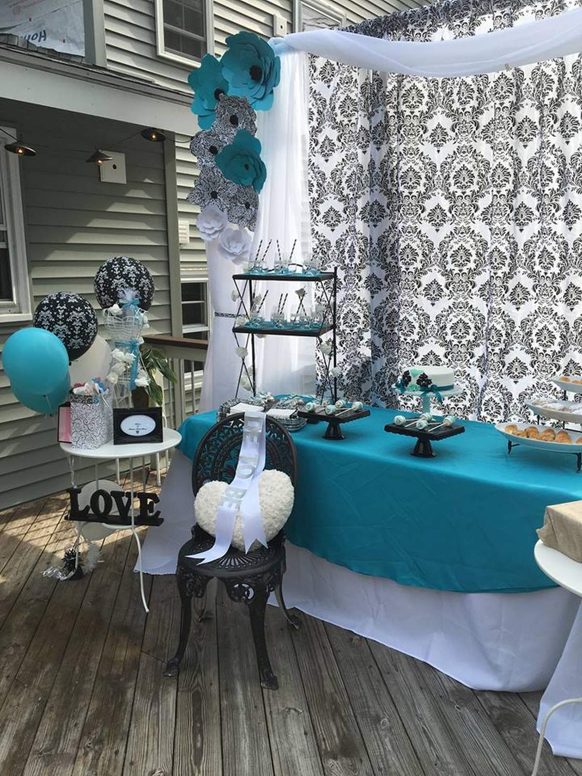 Damask Bridal/Wedding Shower Party Ideas Photo 22 of 24 Catch My Party