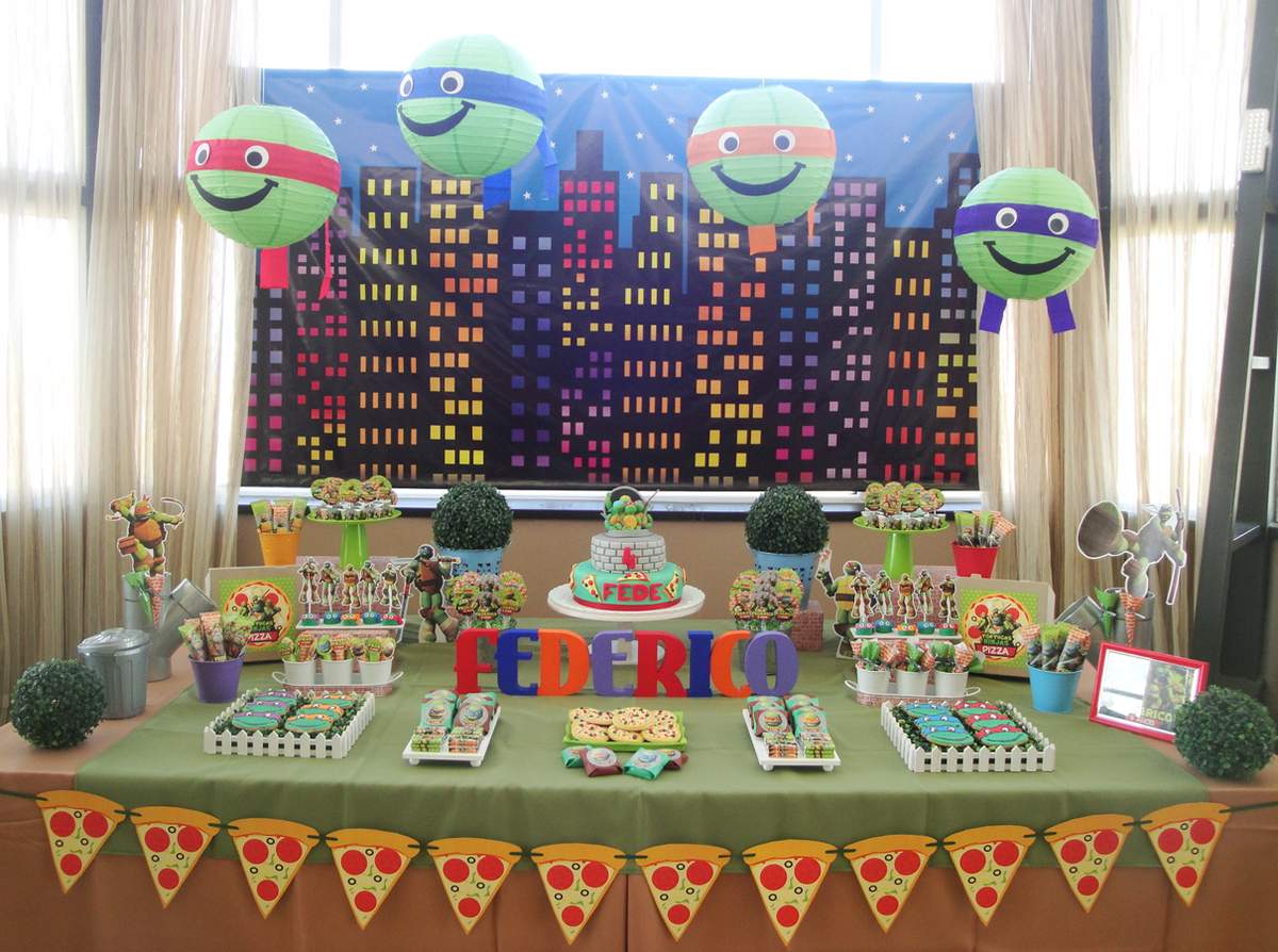 TORTUGAS NINJAS - Cumple 4 de Fede  - Teenage Mutant Ninja Turtles