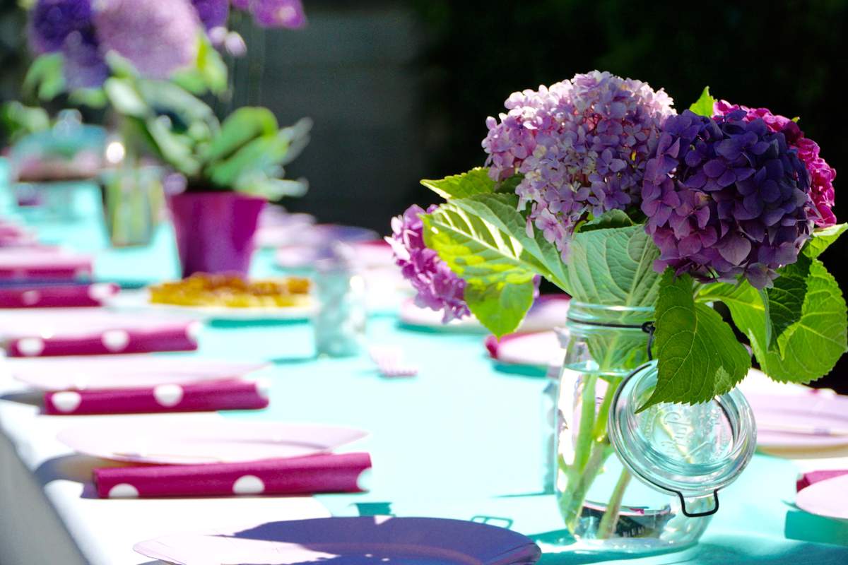 1st Birthday Party for the cutest Baby Girl - Mint and light pink