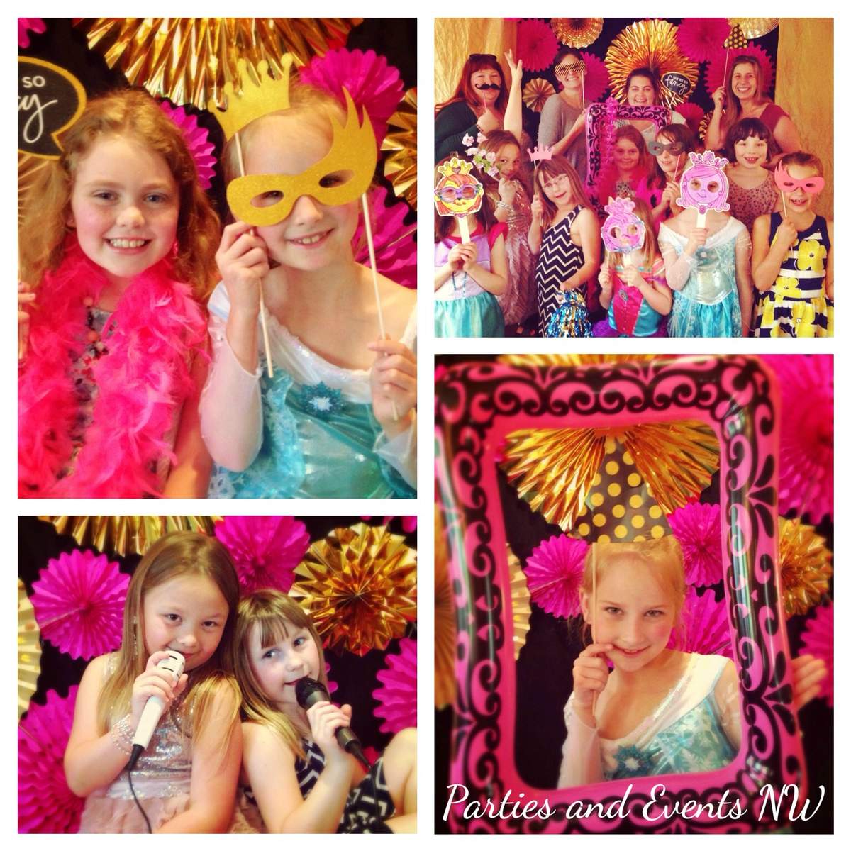 Rock Star Black Pink and Gold Birthday Party - Rockstars / Popstars