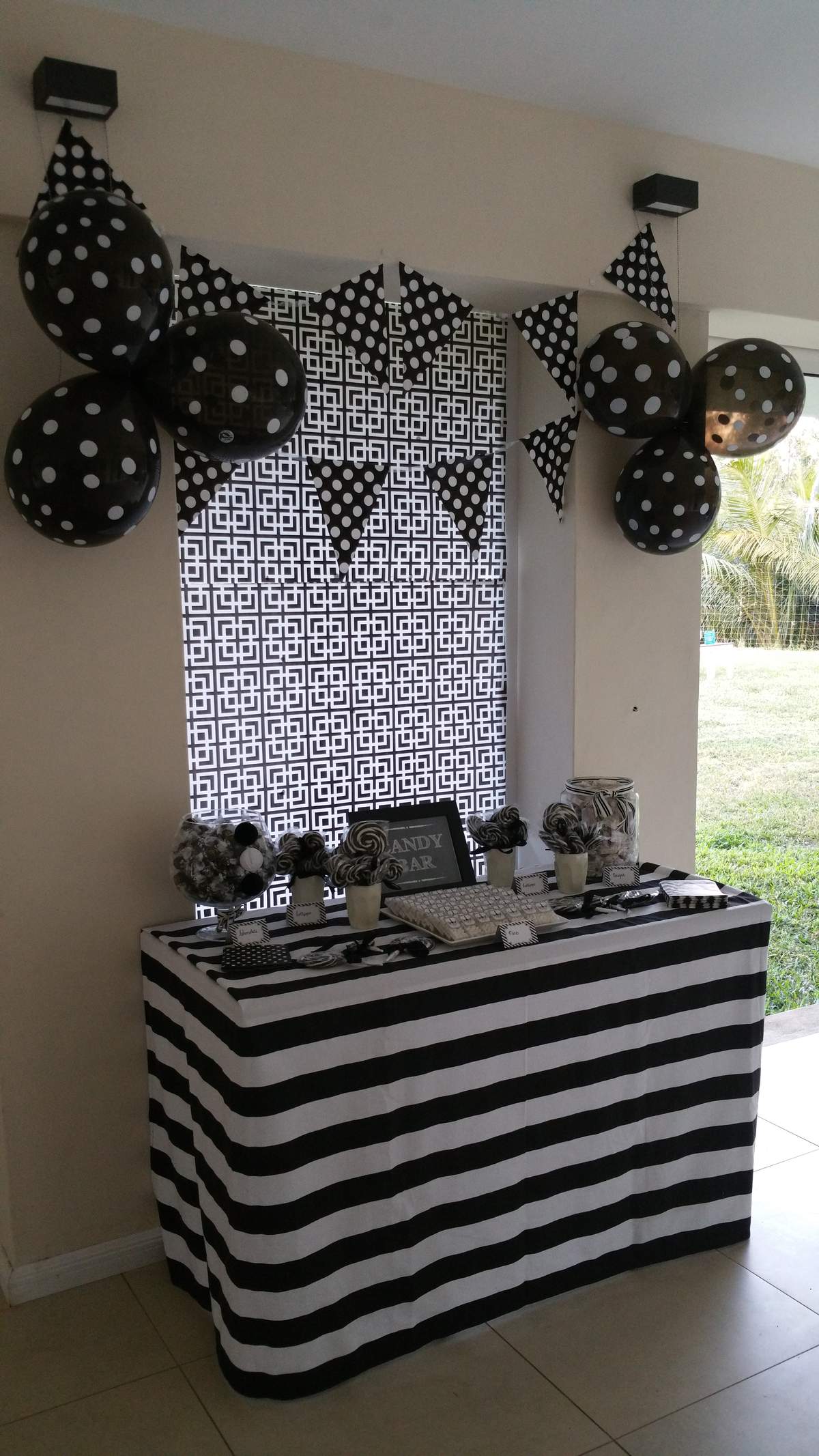 Black and White Birthday Party Ideas Photo 1 of 15 Catch My Party