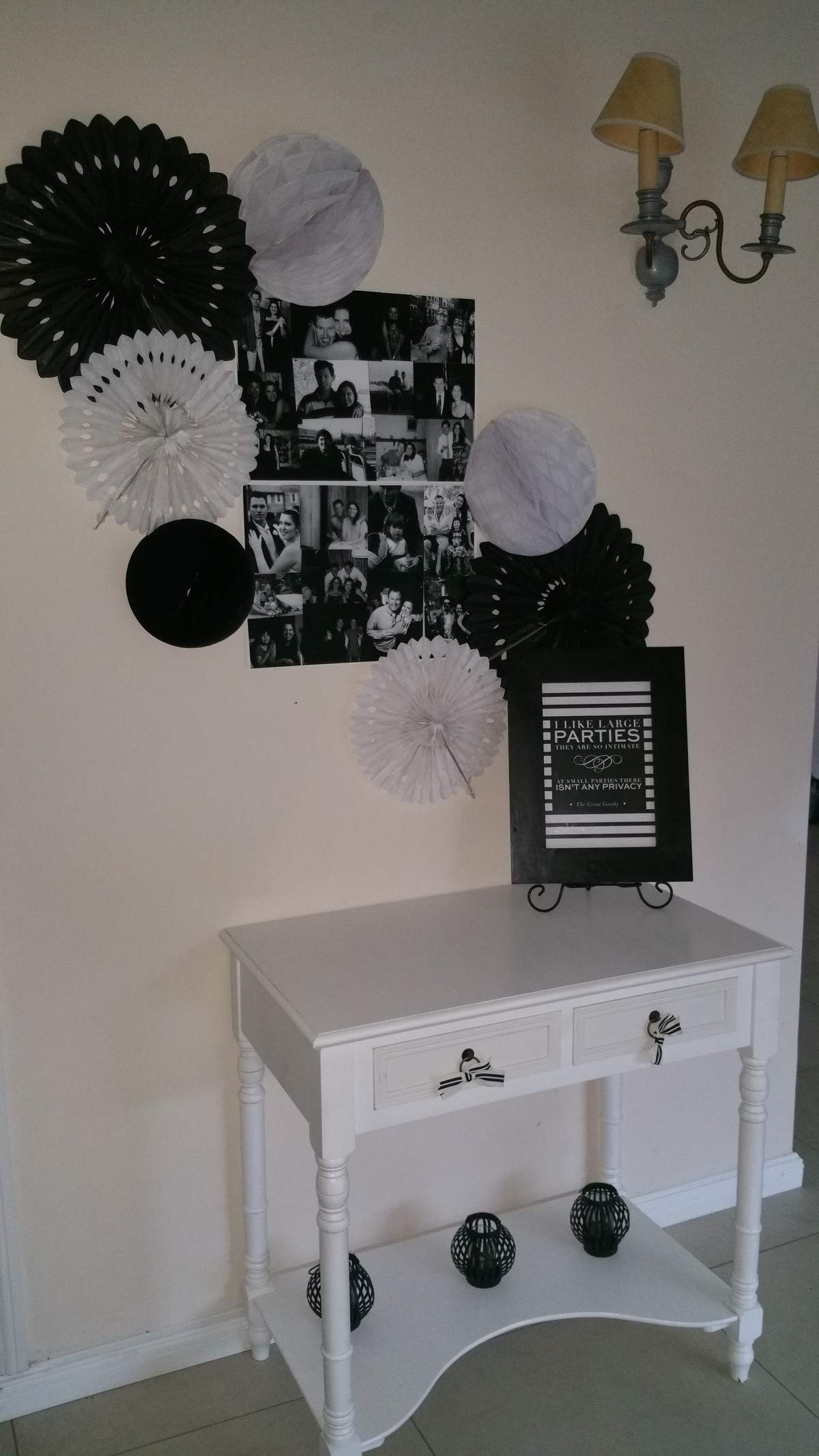 Black and White Birthday Party Ideas Photo 1 of 15 Catch My Party