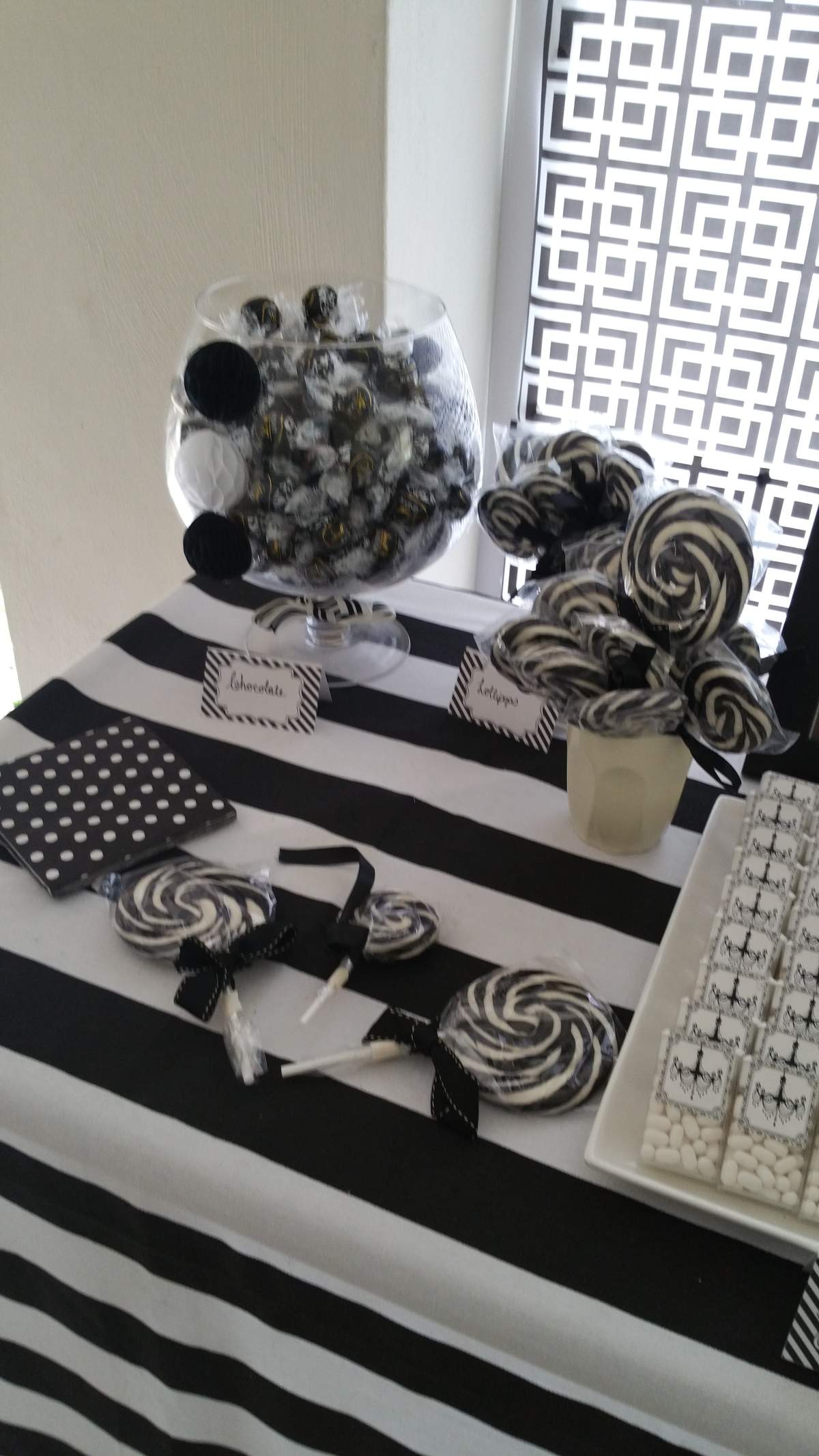 Black and White Birthday Party Ideas Photo 1 of 15 Catch My Party
