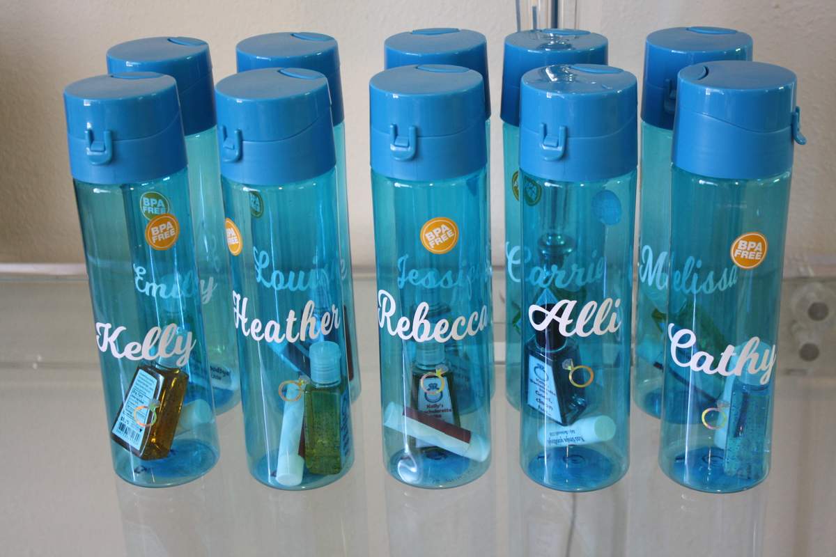 Poolside Bachelorette - Shades of blue bachelorette