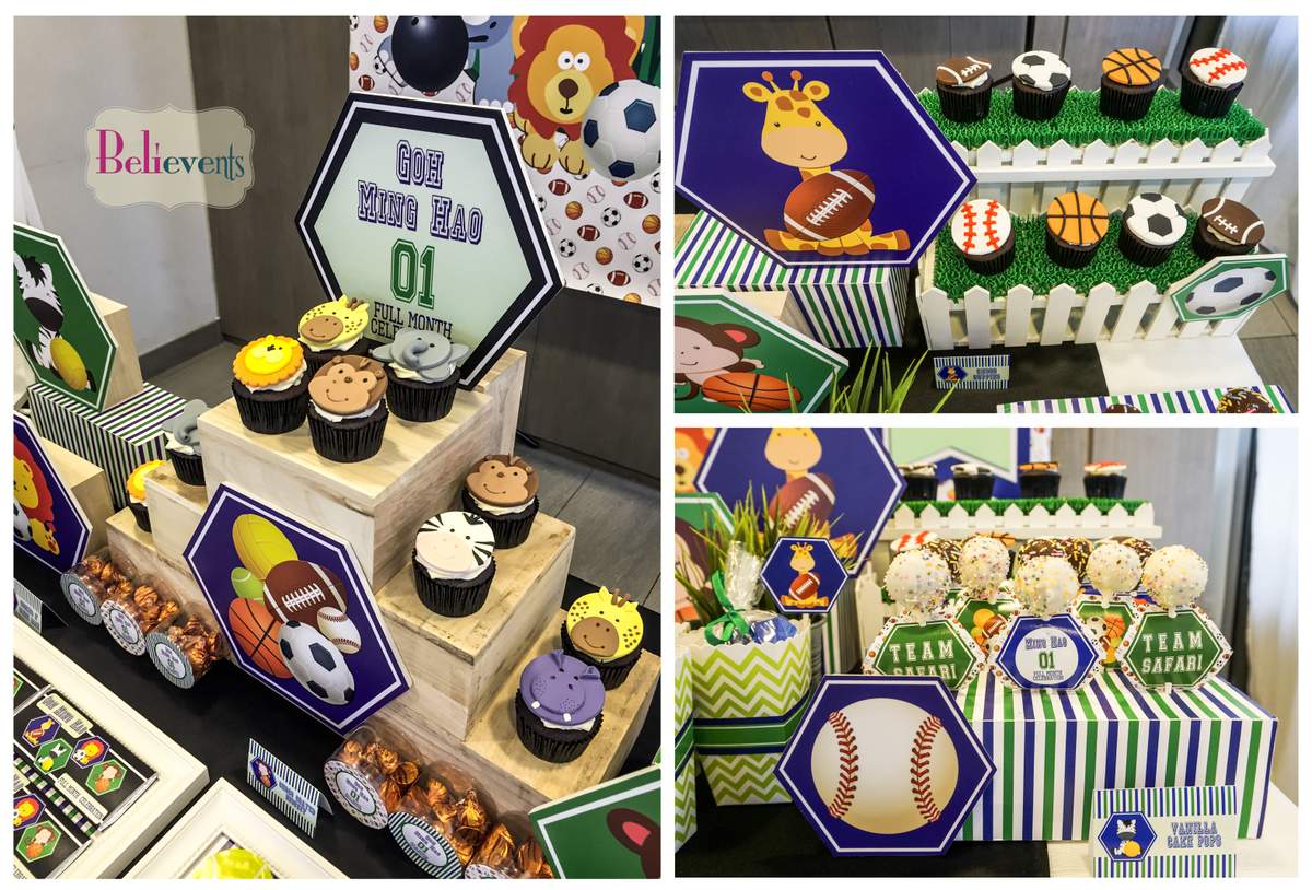 Sports Baby Shower Party Ideas Photo 1 of 10 Catch My Party