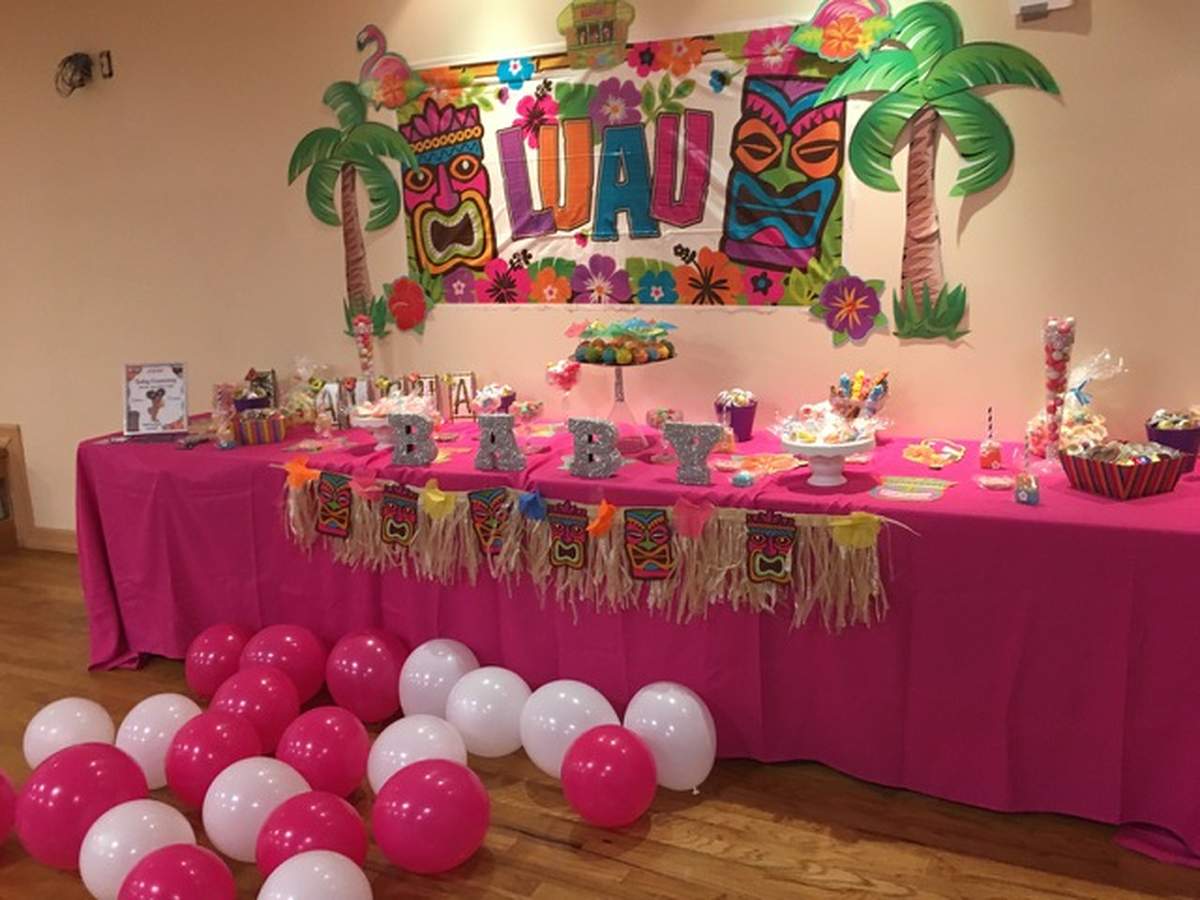 Luau / Hawaiian Baby Shower Party Ideas Photo 13 of 13 Catch My Party