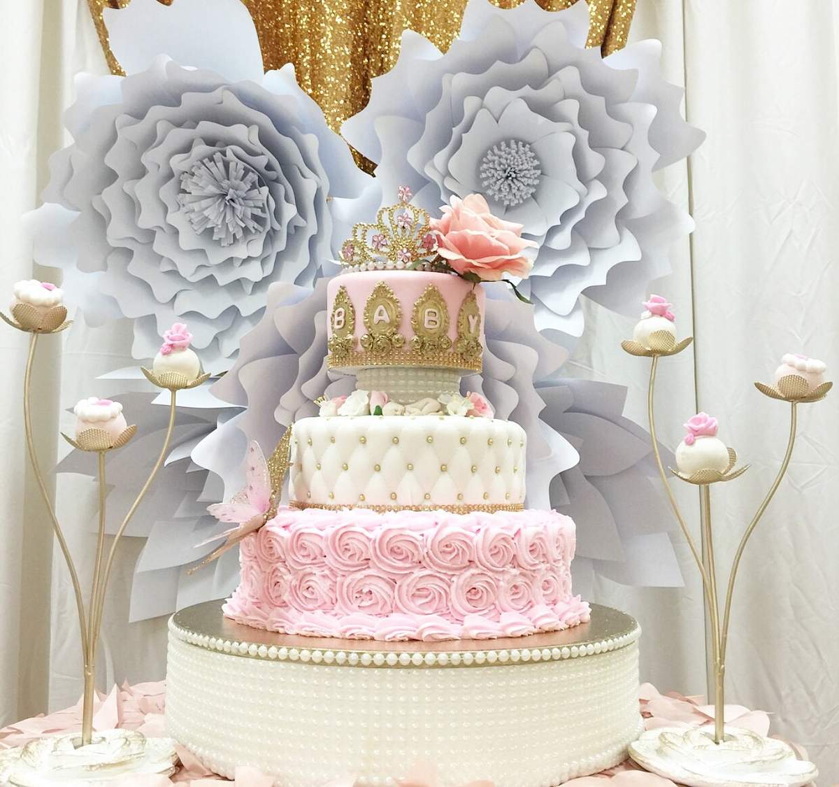 My Little Flower Baby Shower - Flowers/Pearls