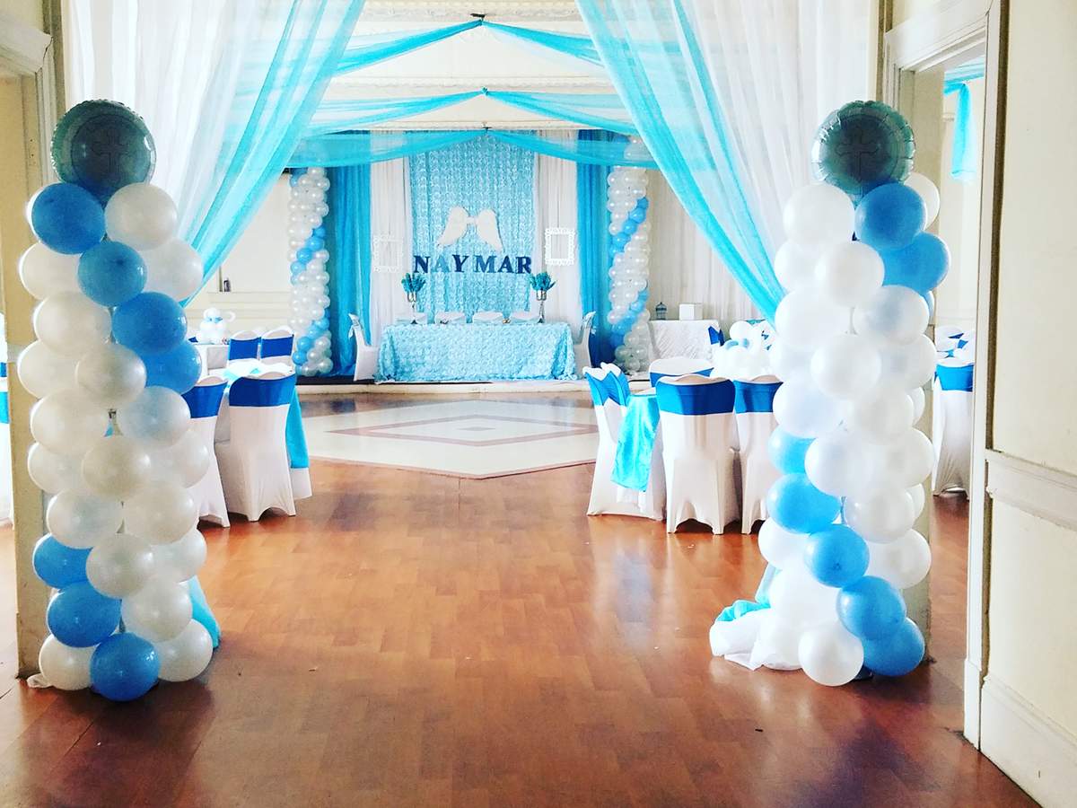 Baby blue baptism Baptism Party Ideas Photo 3 of 7 Catch My Party