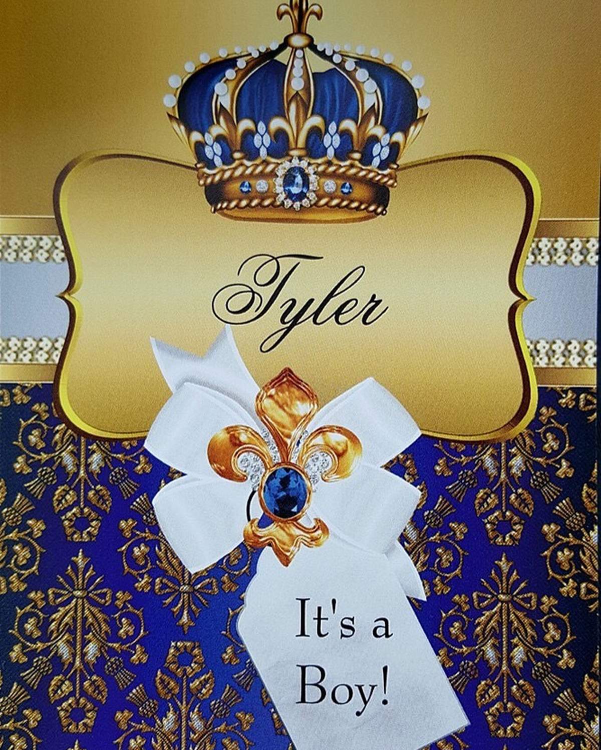 Tyler's Royal Prince baby shower - Royal Prince