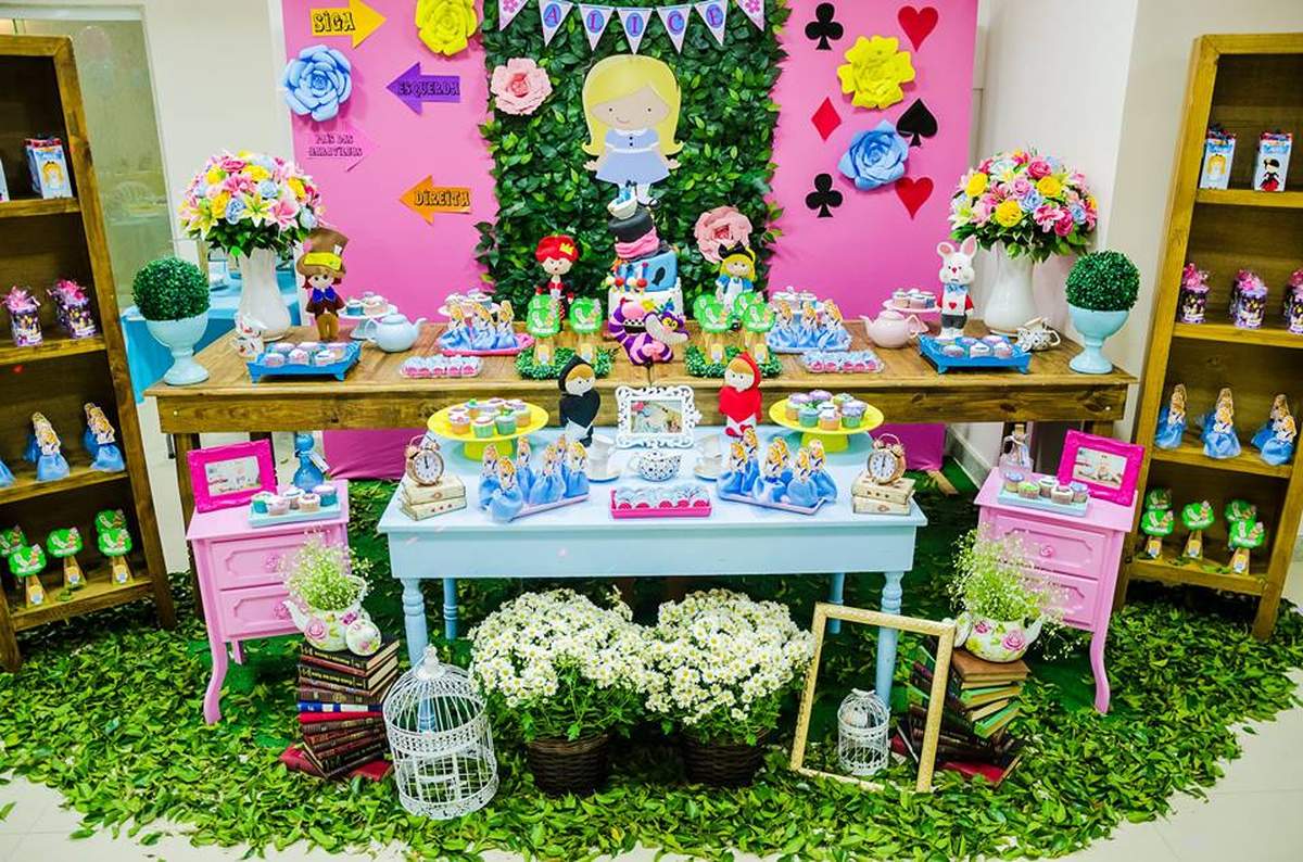 Alice in Wonderland birthday party - Alice in Wonderland
