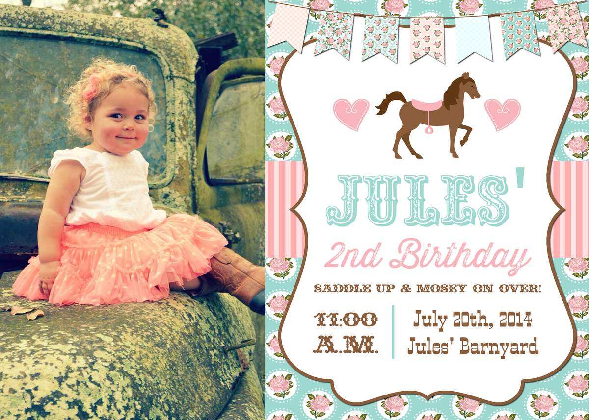 Jules’ 2nd Birthday - Shabby Chic Cowgirl