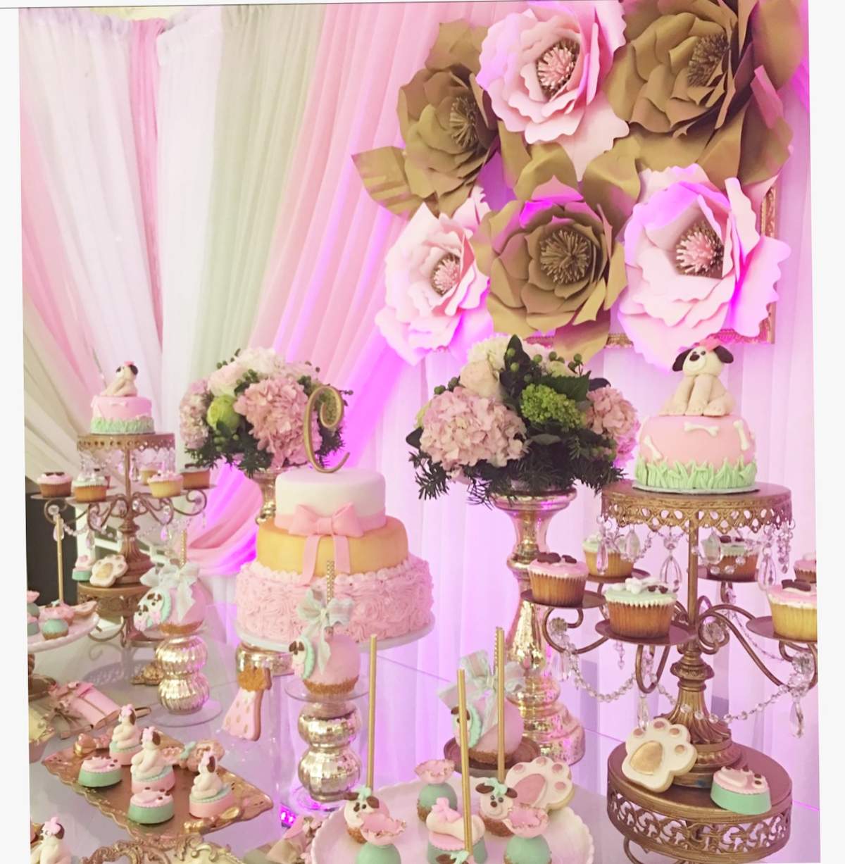 Delicade little puppies baby shower Baby Shower Party Ideas Photo 1