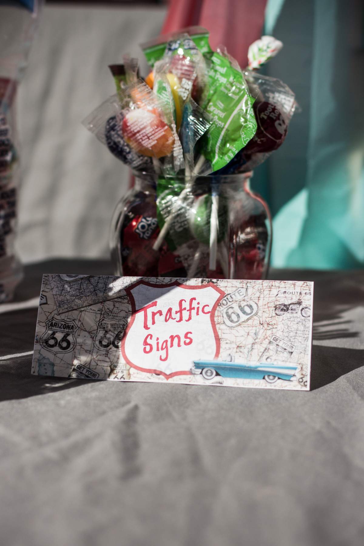 Route 66 and Vintage Vehicles Birthday Party Ideas Photo 1 of 16