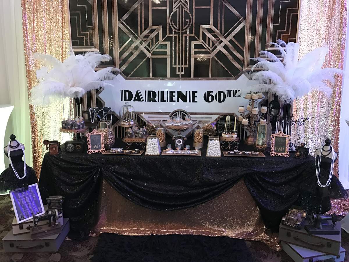 Mrs. Debra's 60th celebration Gatsby Style  - Gatsby 