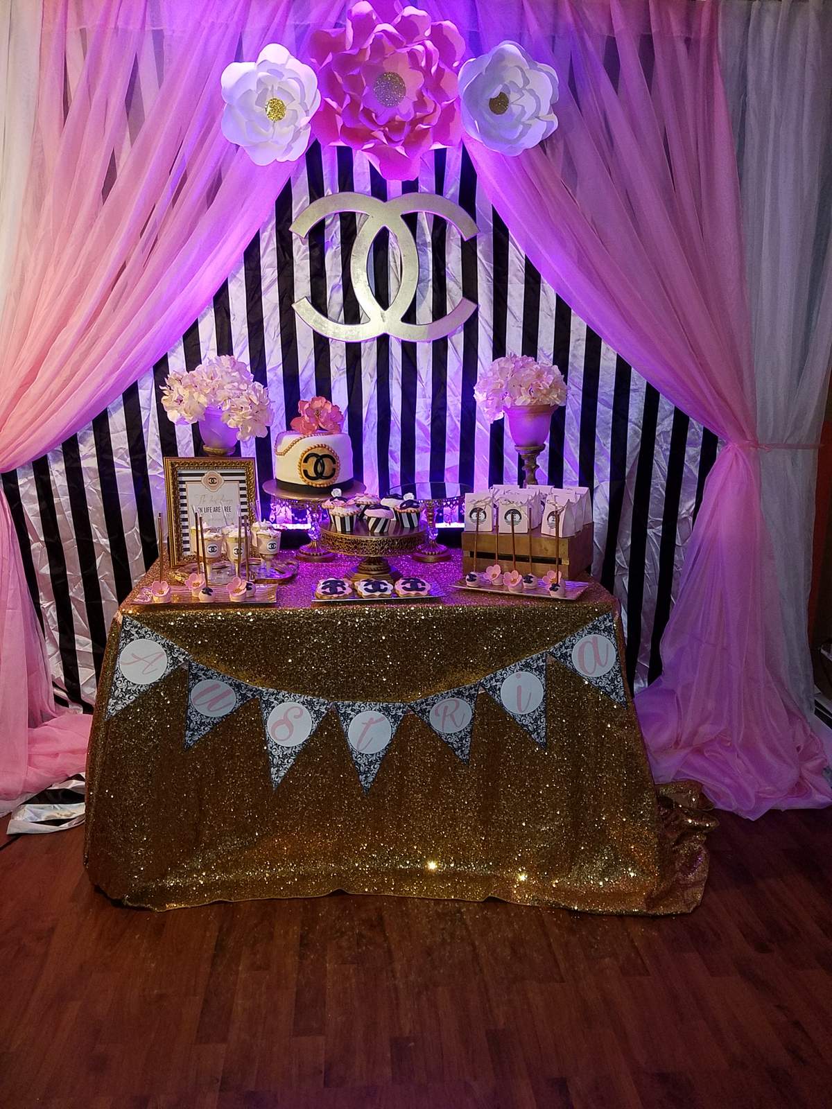 Chanel birthday party Birthday Party Ideas Photo 2 of 14 Catch My Party