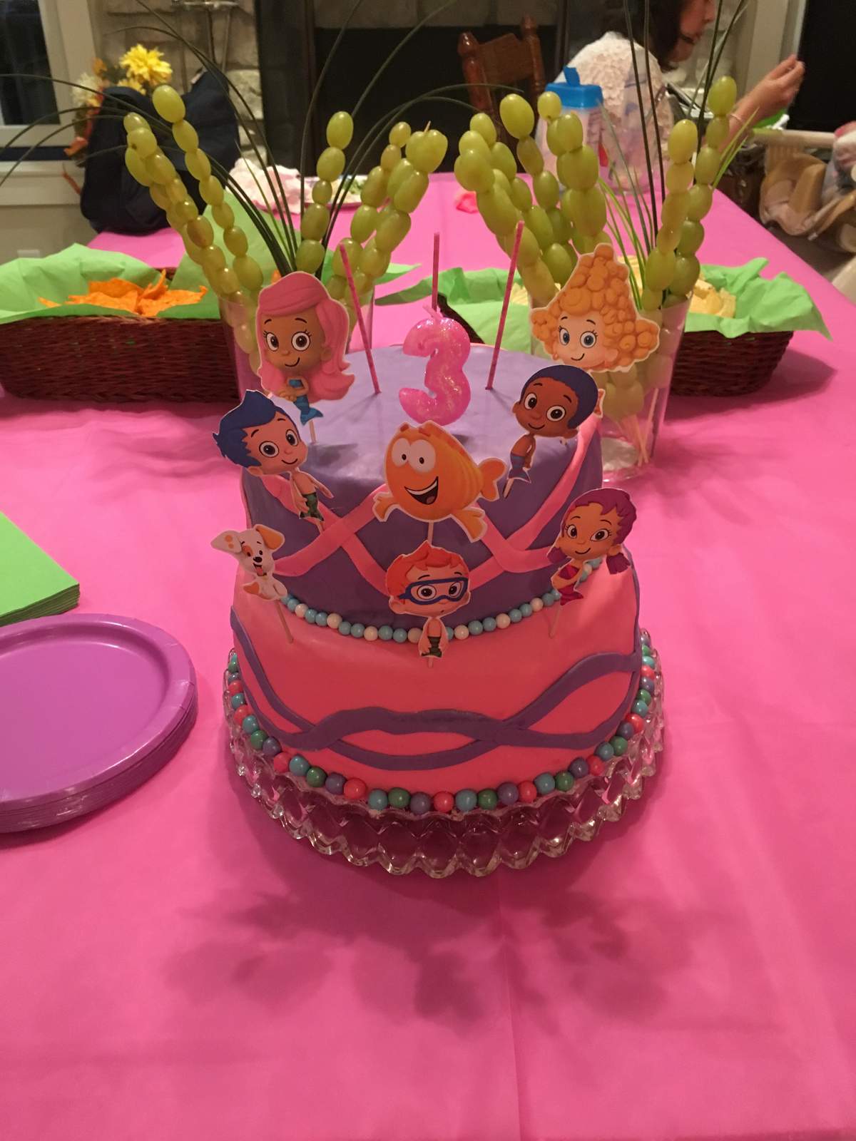Mabry's Pink & Purple Bubble Guppies Bash - Bubble Guppies