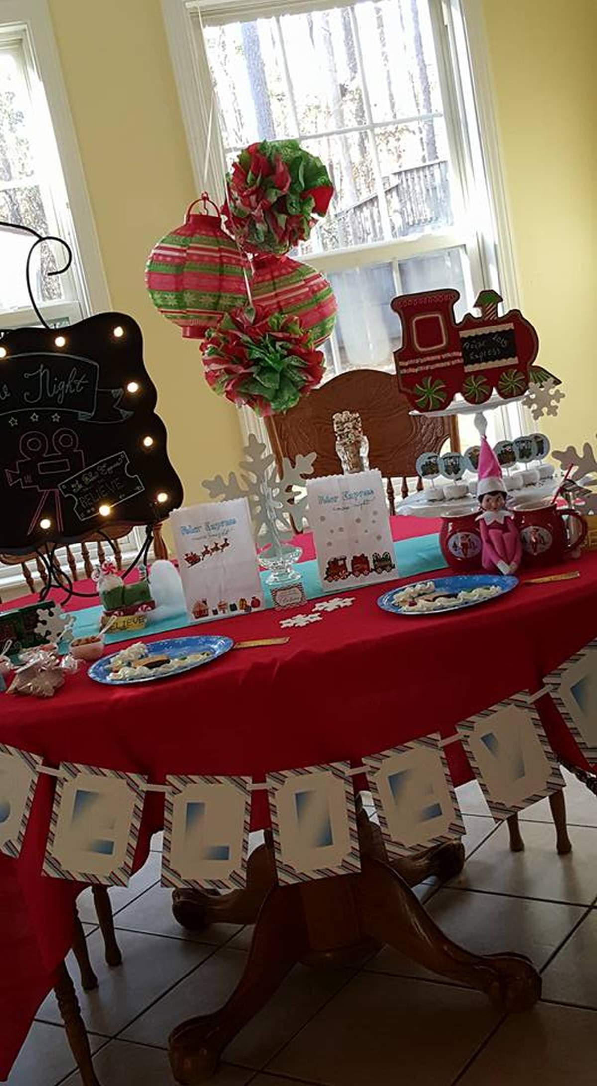 Polar Express Christmas Movie Night Party Ideas Photo 6 Of 27