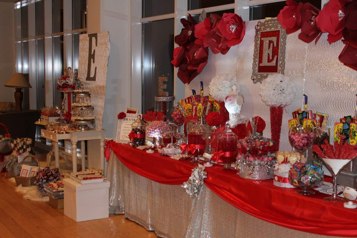 Red and Silver Birthday Party Ideas | Photo 1 of 31 | Catch My Party