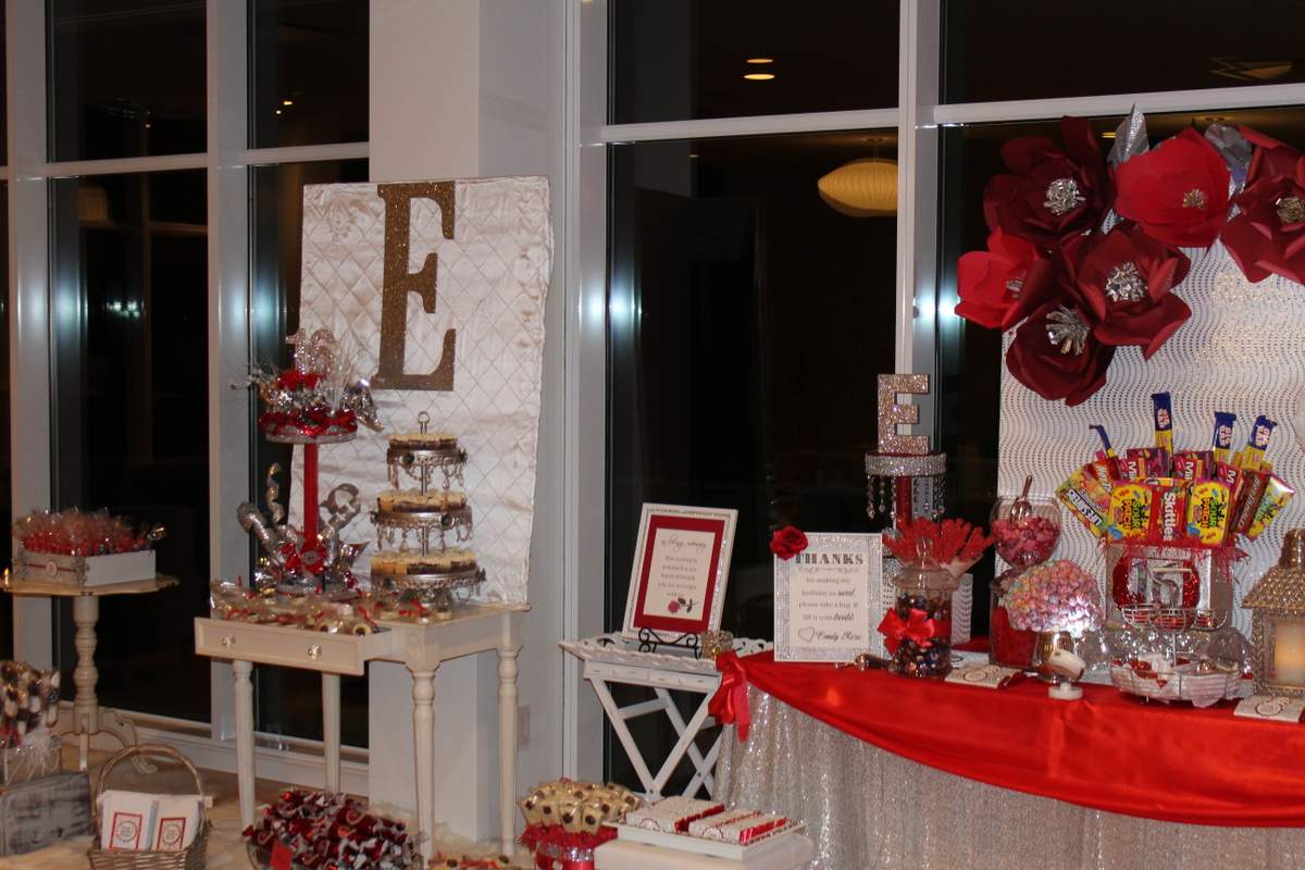 Red and Silver Birthday Party Ideas | Photo 1 of 31 | Catch My Party