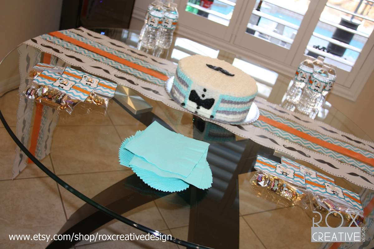 Oh Boy Mustache Baby Shower - Mustaches / Little Man
