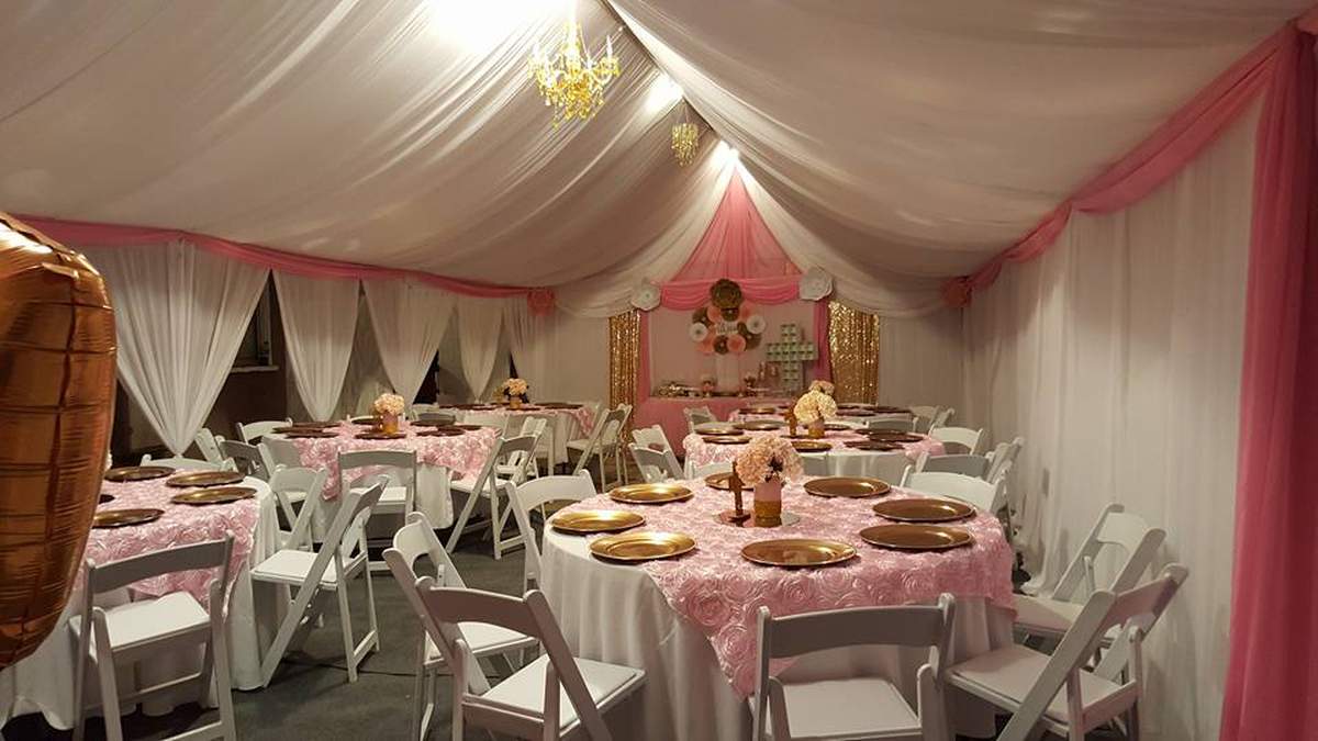 Alyssas Baptism  - Pink and gold