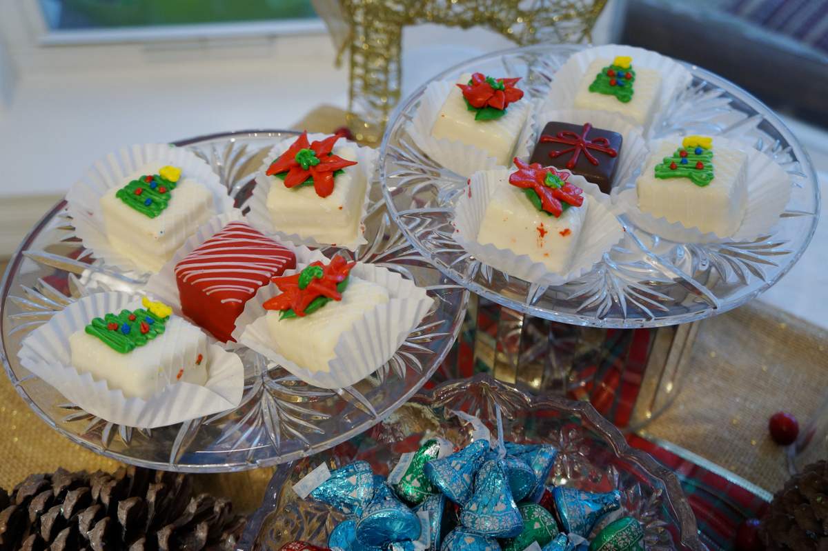 Rustic, red, gold, deer Christmas/Holiday Party Ideas | Photo 9 of 45
