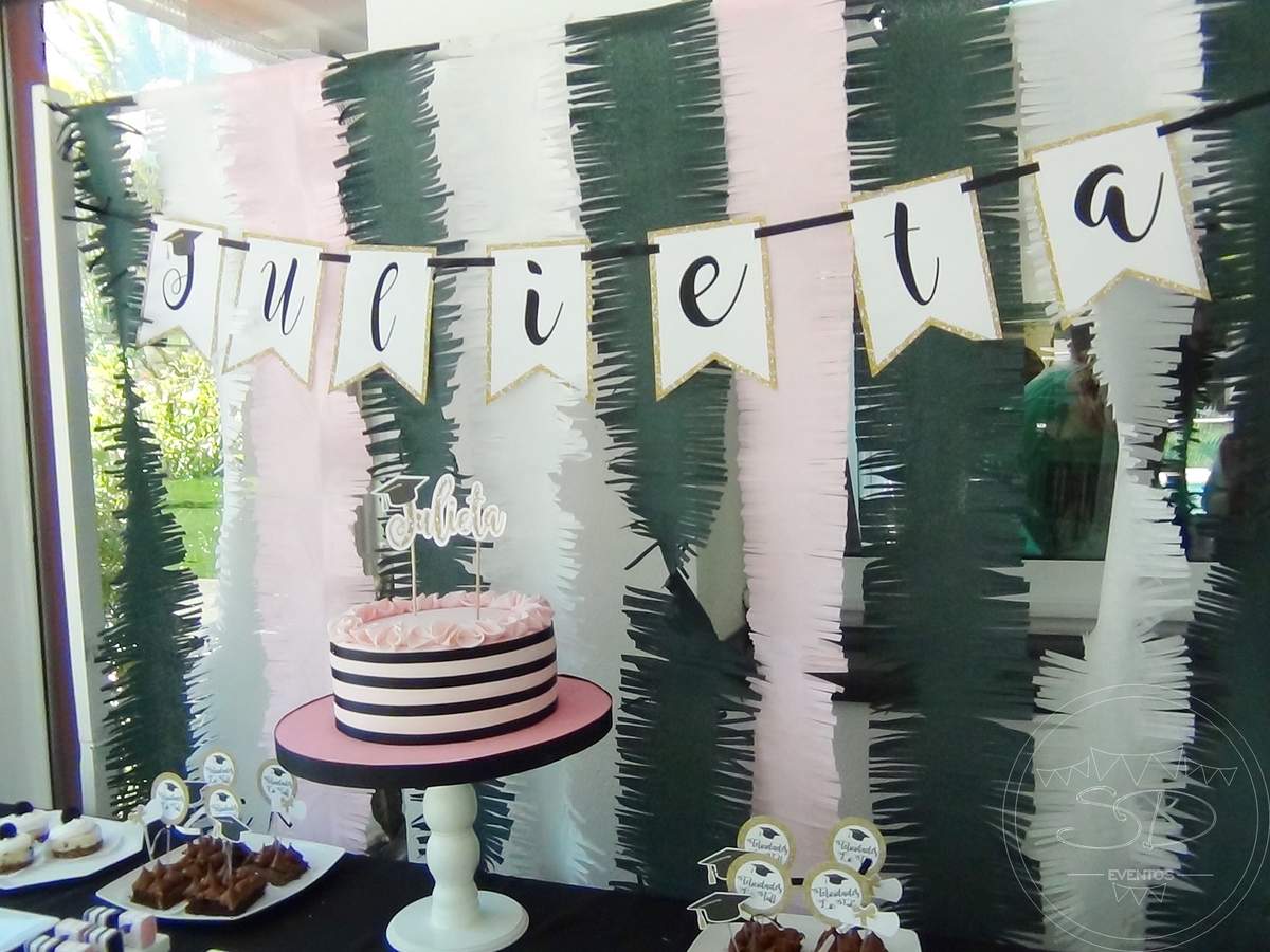 Pink and Black Graduation - Graduation party