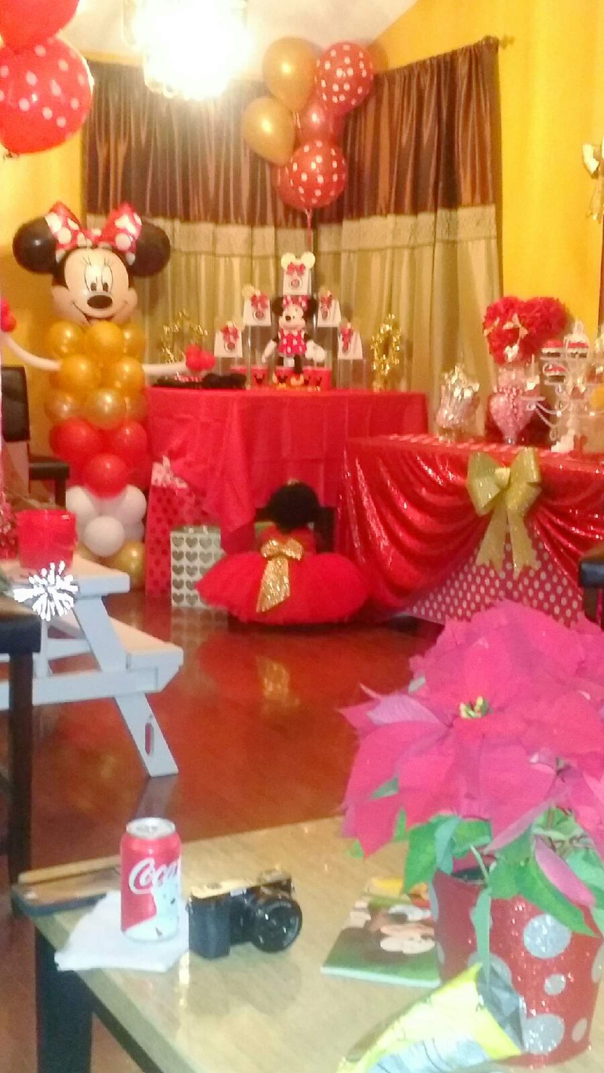 Khloe's Minnie Mouse Holiday Bash - Minnie Mouse Red & Gold Glam