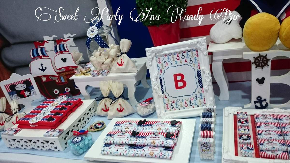 Primer añito niño - Mickey Mouse Náutico