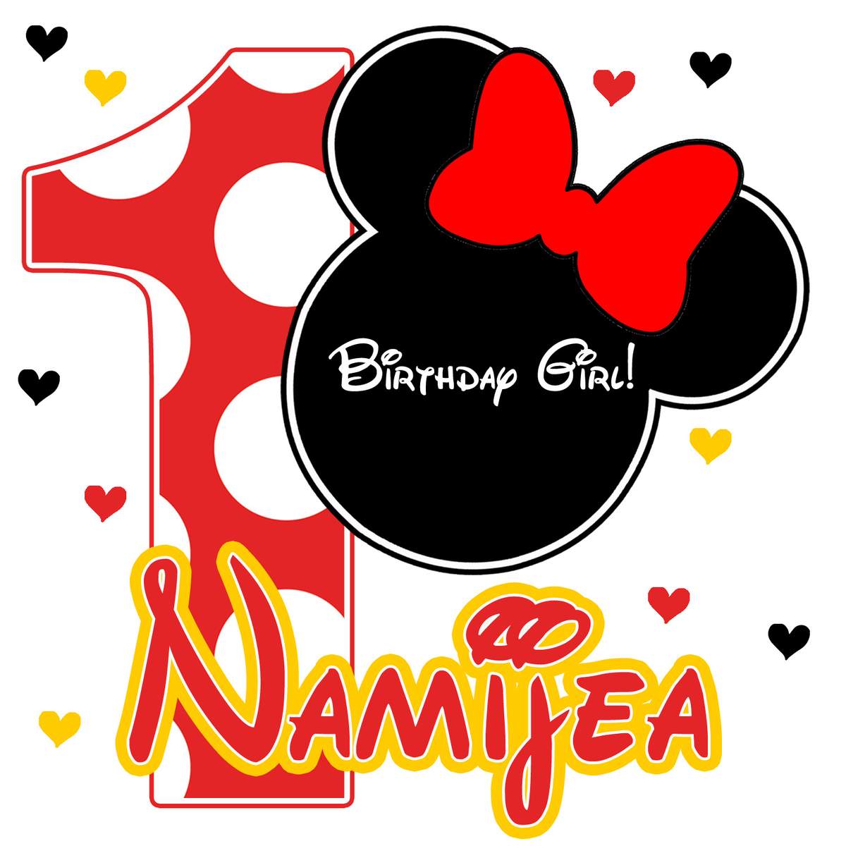 Namijea's 1st Birthday Party - Minnie Mouse 