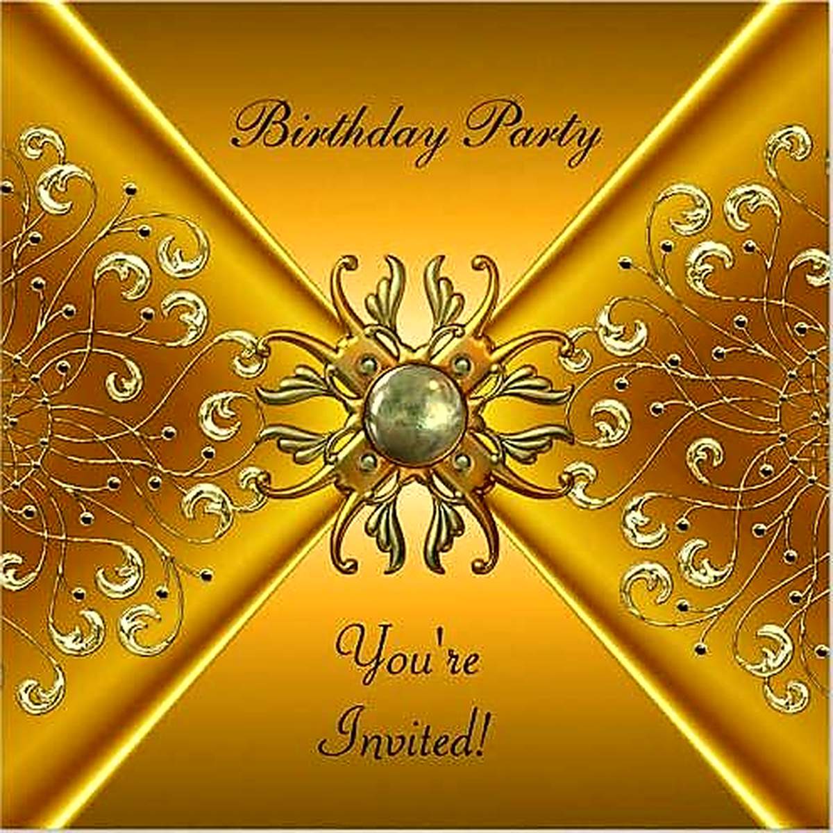 An elegant Christmas birthday bash - Red and gold
