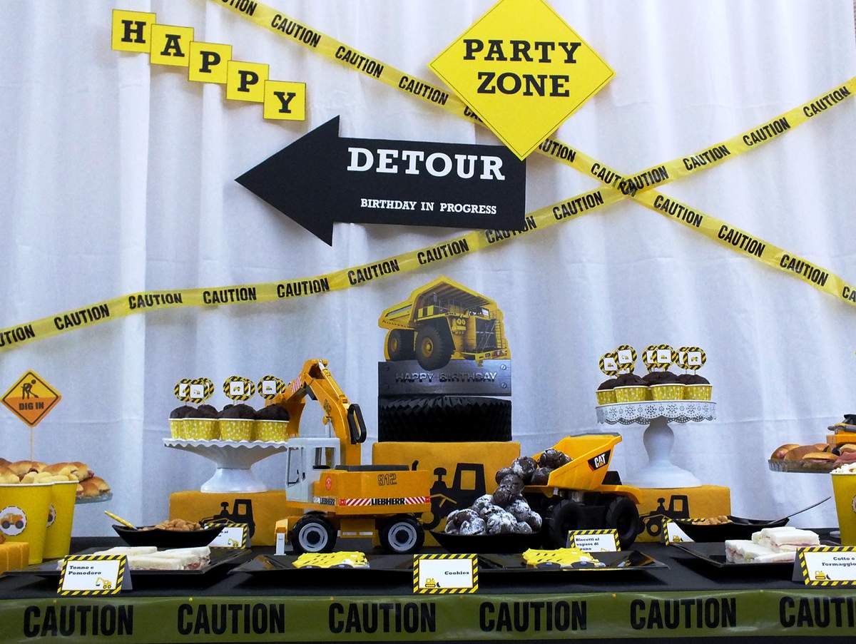 Construction party, only Black and Yellow - Scraper/Car