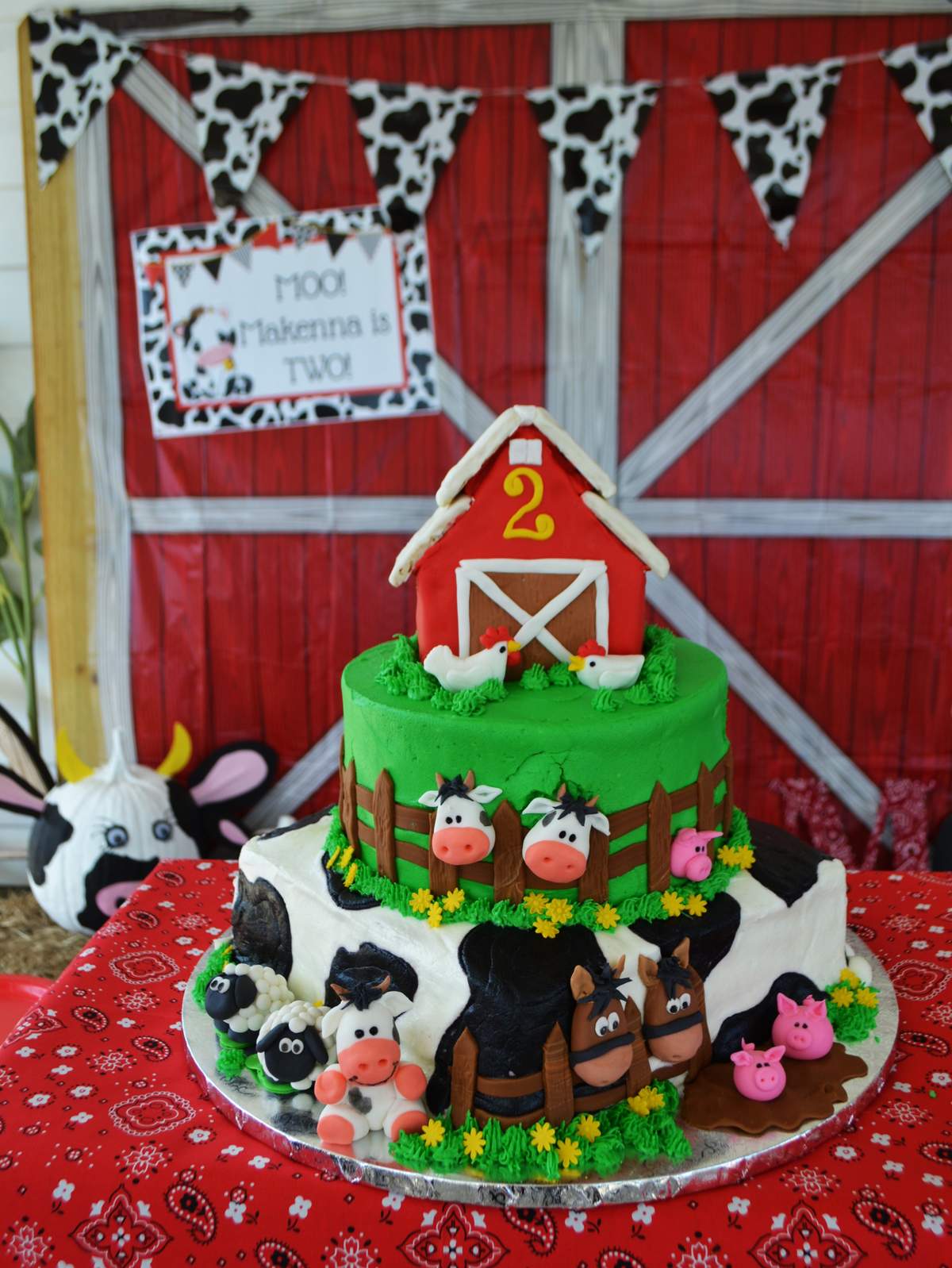 MOO! MOO!  Makenna's TWO! - Farm / Barnyard