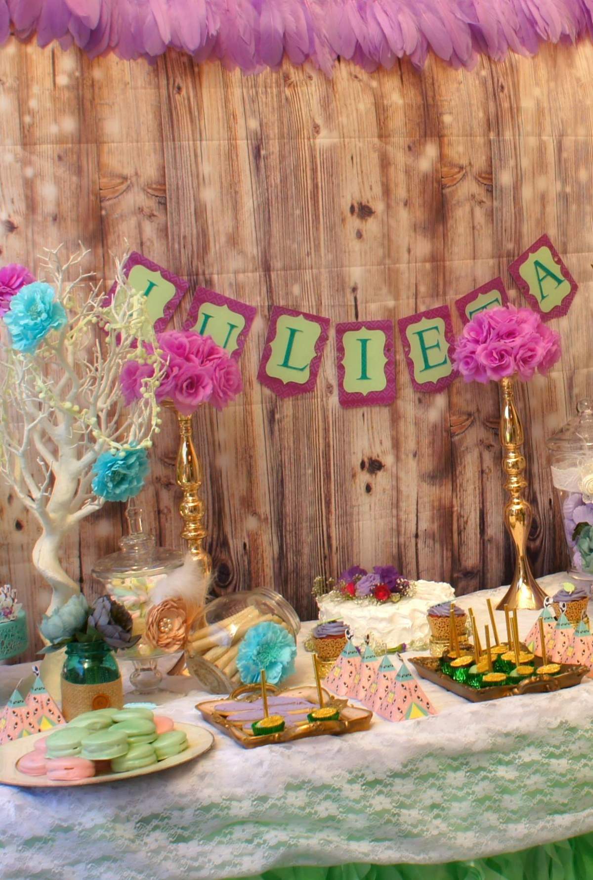 Boho Chic Birthday Party Ideas Photo 1 Of 94 Catch My Party