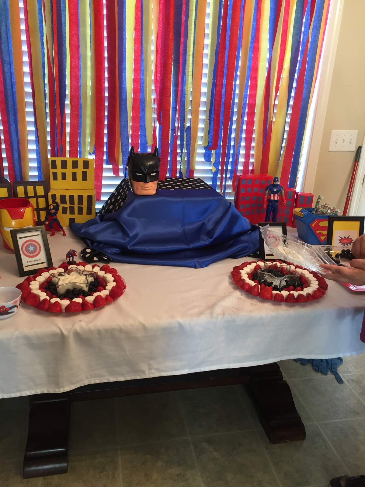 son's 4th birthday  - Super hero