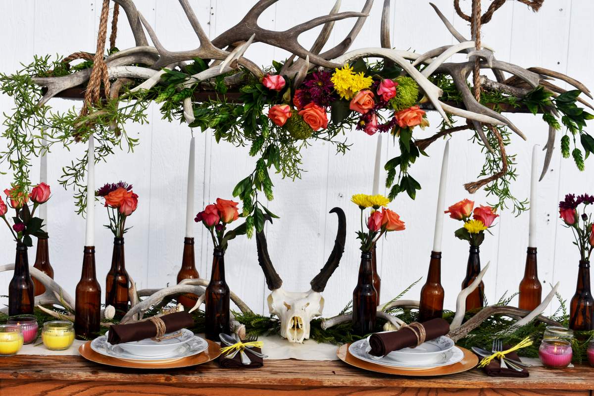 Peachy Antlers  - Boho Chic