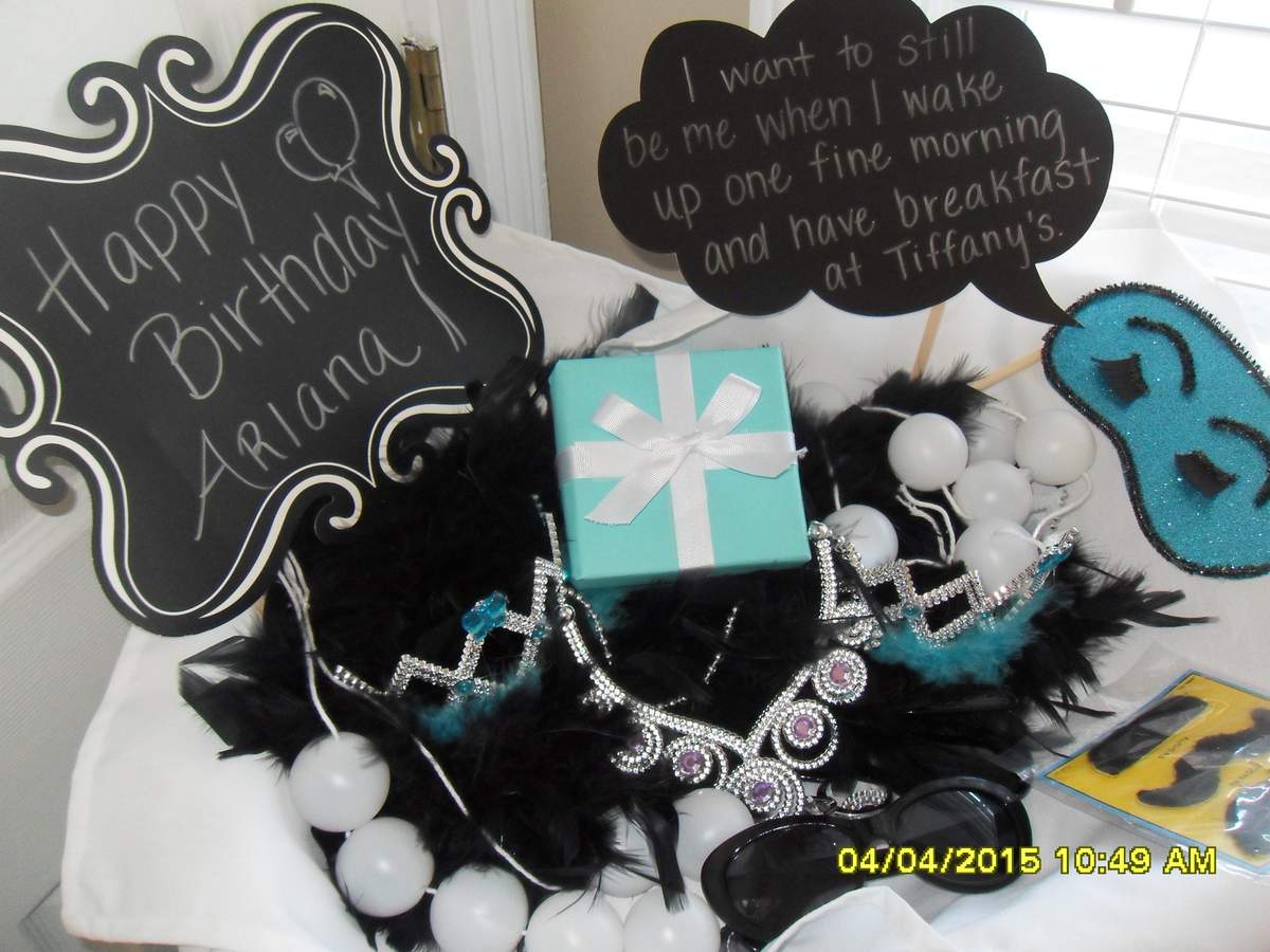 Breakfast At Ariana's Birthday Party - Breakfast at Tiffany's Theme