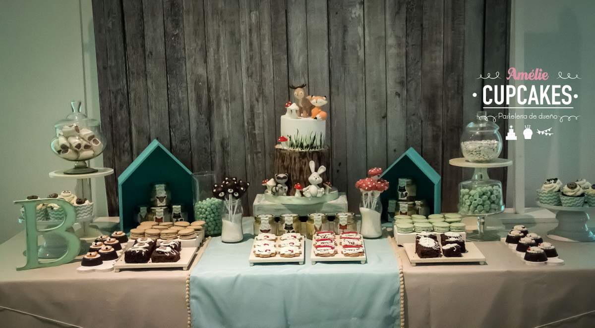 Woodland Animals First Birthday  - Woodland