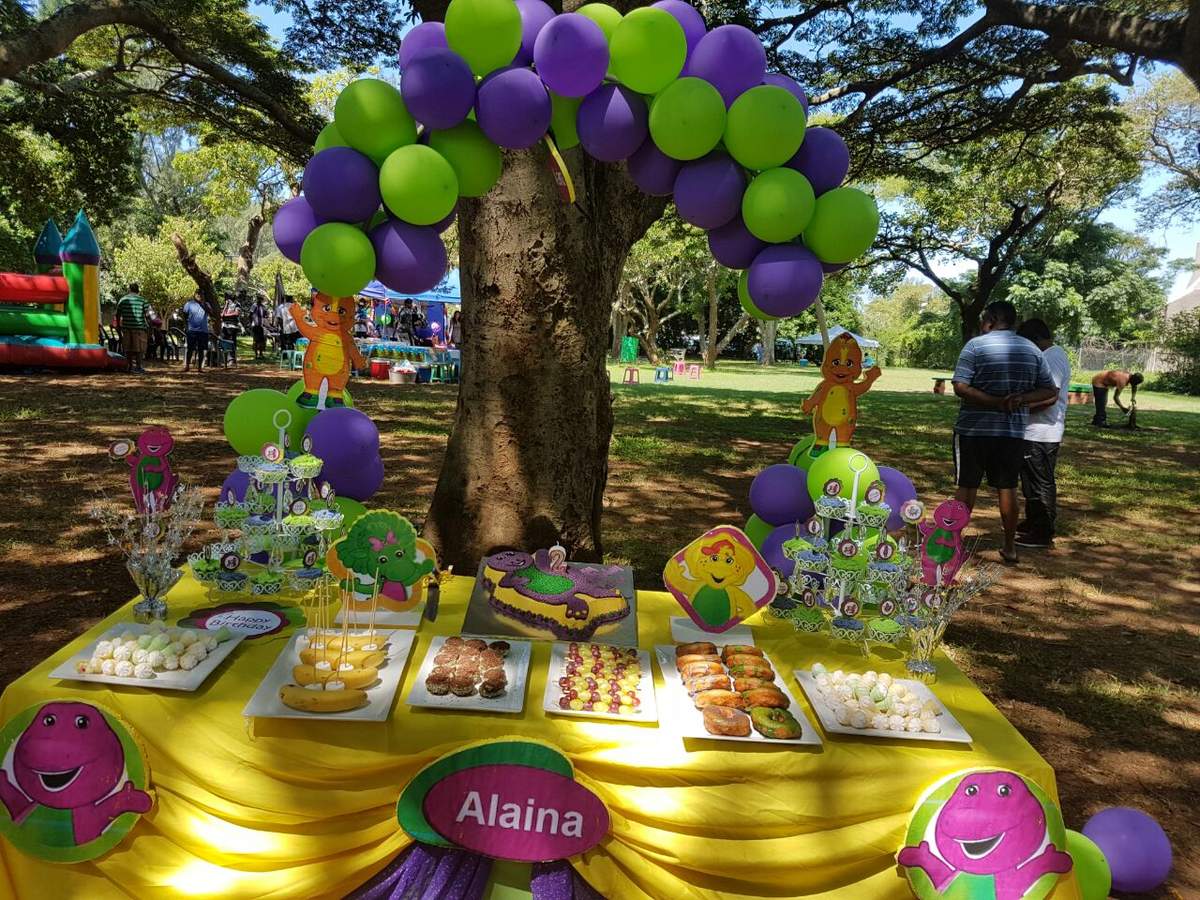 Alaina's Barney Party - Barney