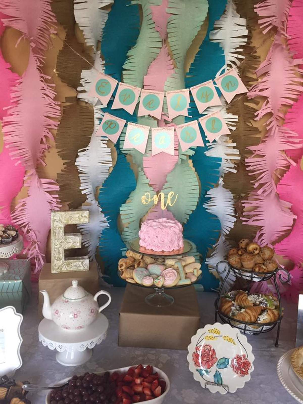 Evelyn Pearl's Fancy First Birthday - None