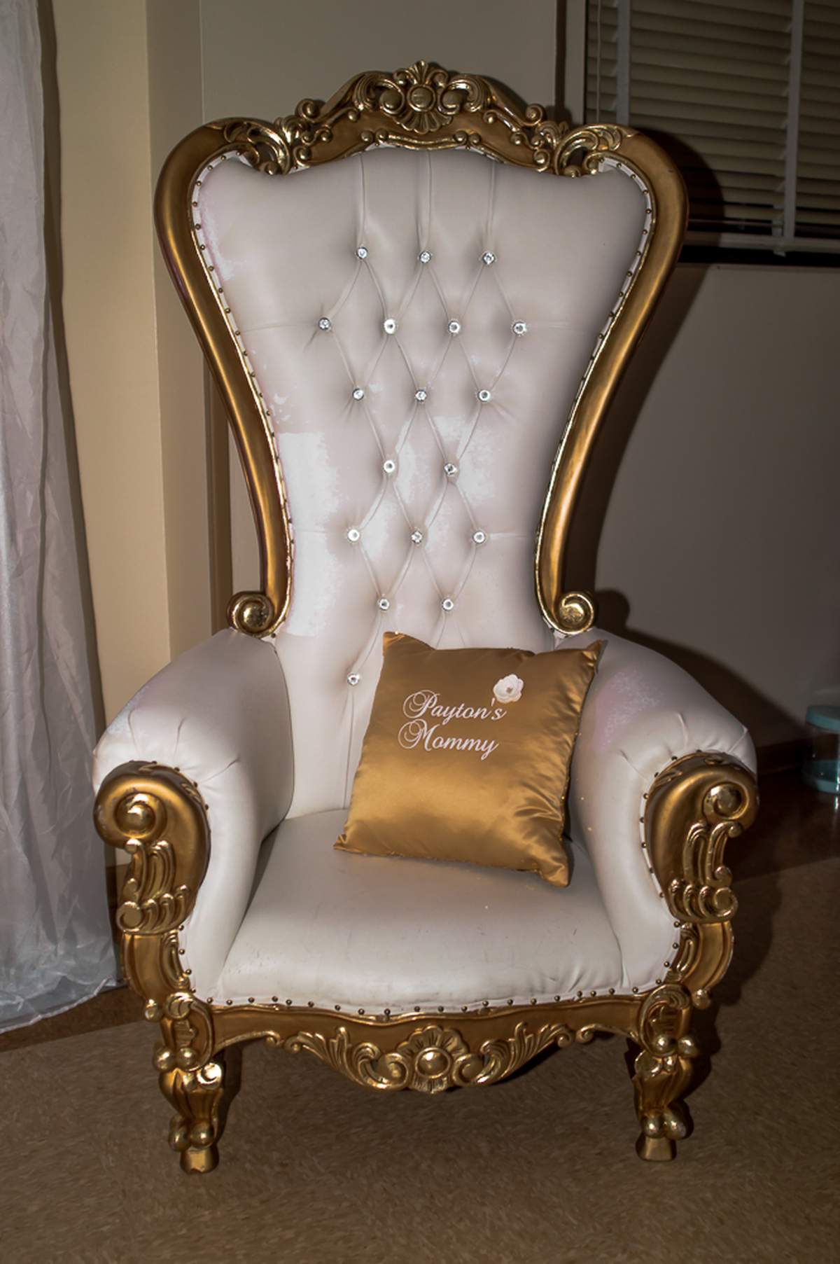 White & Gold with a hint on Red Baby Shower Party Ideas Photo 13 of 41 Catch My Party