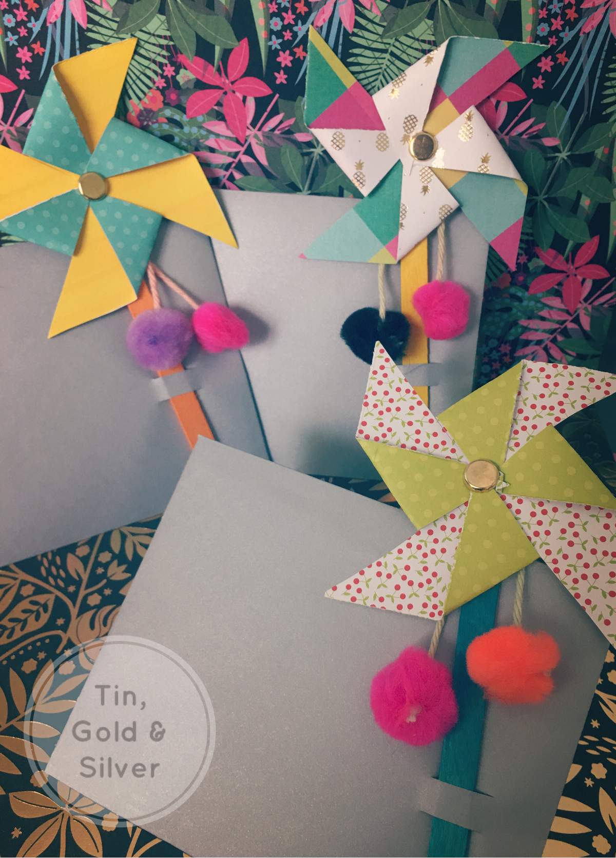 Aanya's Awesome Pinwheel Birthday party - Pinwheels