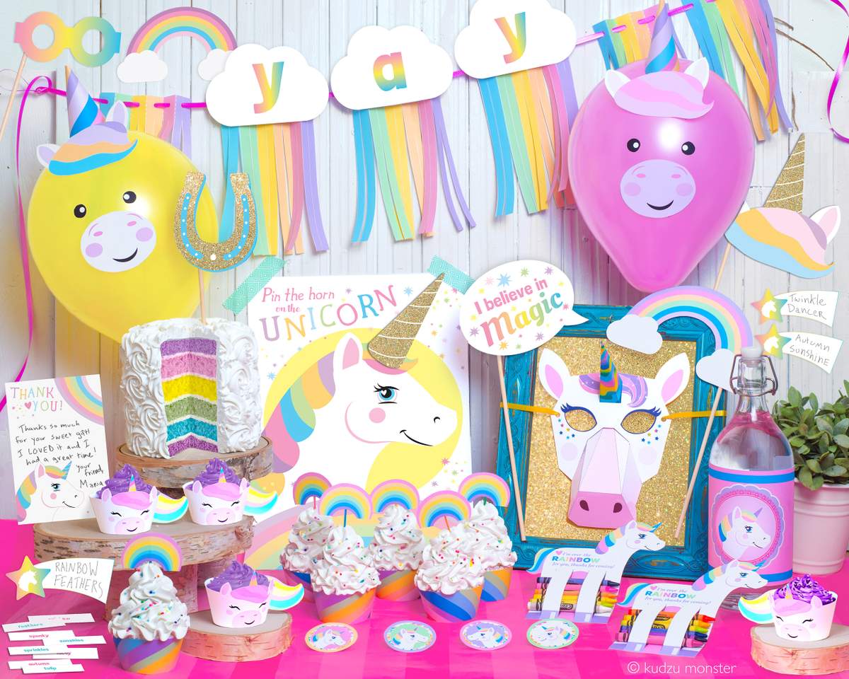 Magical Unicorn Party - Unicorn Rainbow