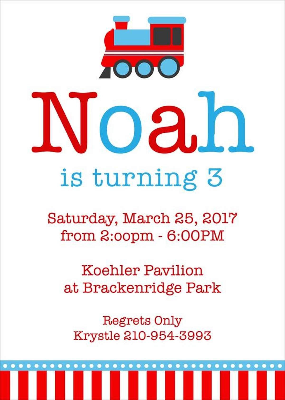 Noah's 3rd Birthday Party - Trains