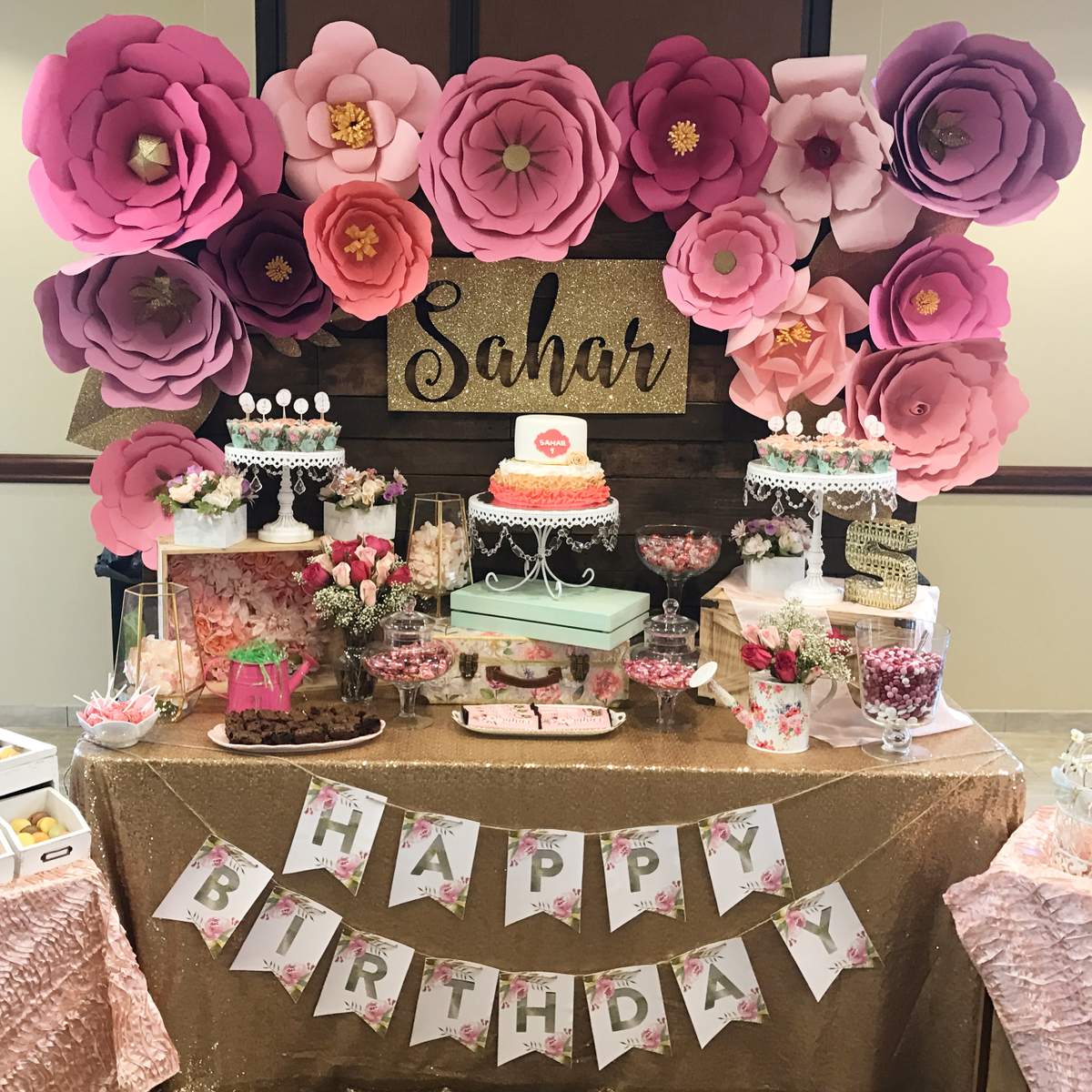 Floral Birthday Party Ideas Photo 1 of 24 Catch My Party